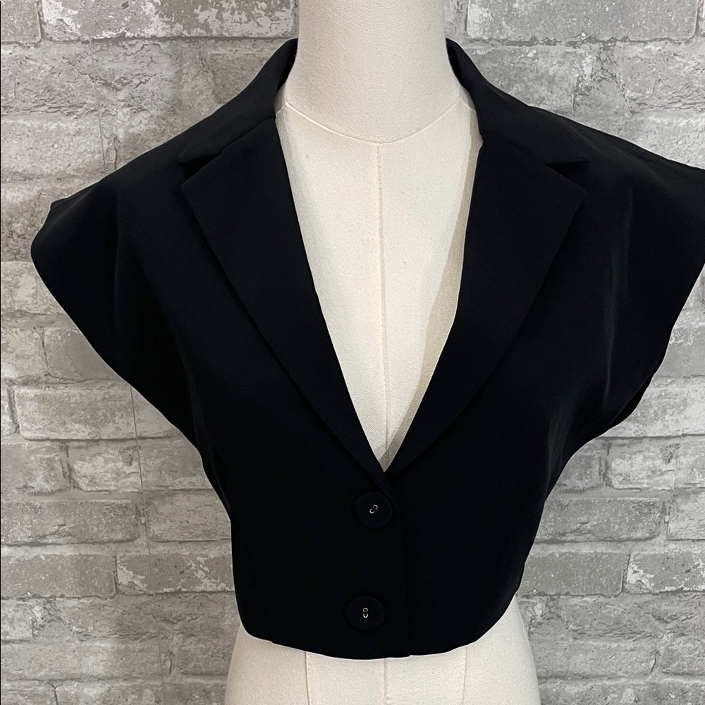 Aware by Vero Moda Sana Black Waist Coat